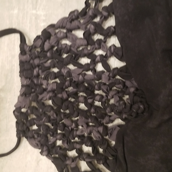 💕SHOW ME YOUR MUMU💕 Himalayan High Neck Top + Shoreline Macrame Bottom Black M - Picture 7 of 11